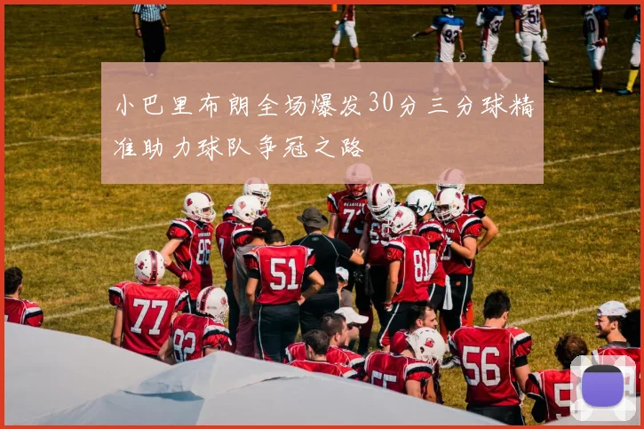 小巴里布朗全场爆发30分三分球精准助力球队争冠之路
